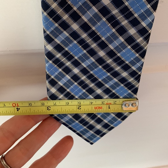 NWOT US Polo Association blue & white plaid tie - Picture 5 of 5